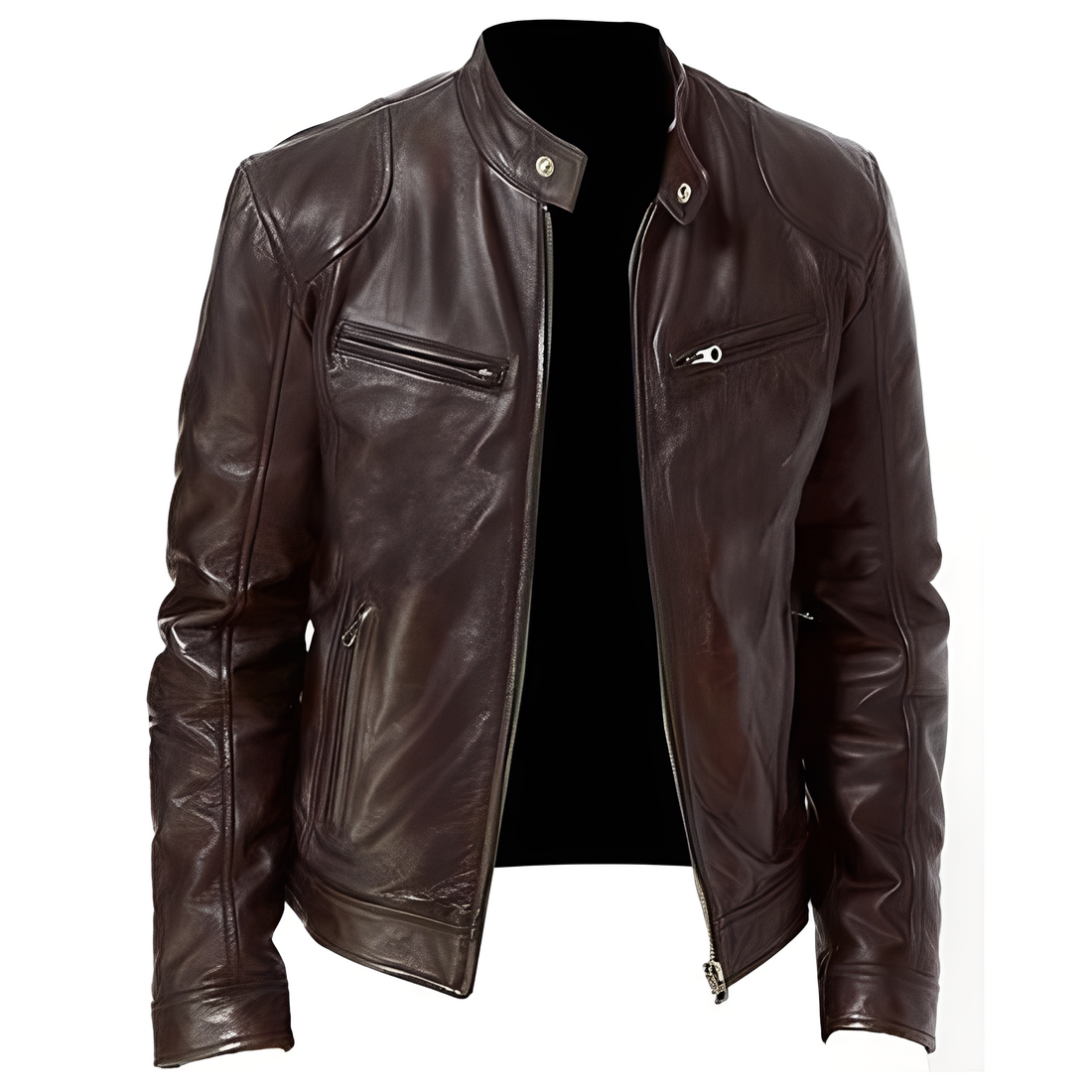 Jaron - Casual PU Leather Jacket for Men