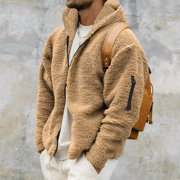 Burton - Casual Plush Jacket with Hood for Men