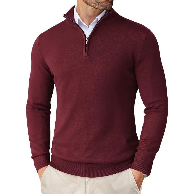 Bowen - Modern Sweater with Zipper for Men