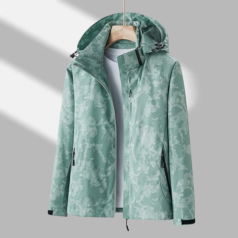 Daly - Unisex Windbreaker with Print