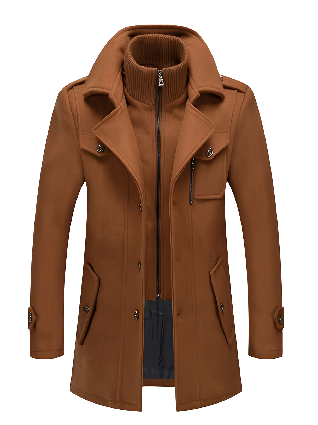 Brannon - Elegant Trench Coat for Men
