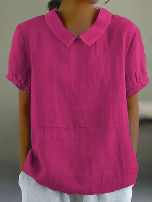 Sandra - Simple Top from High-Quality Fabric