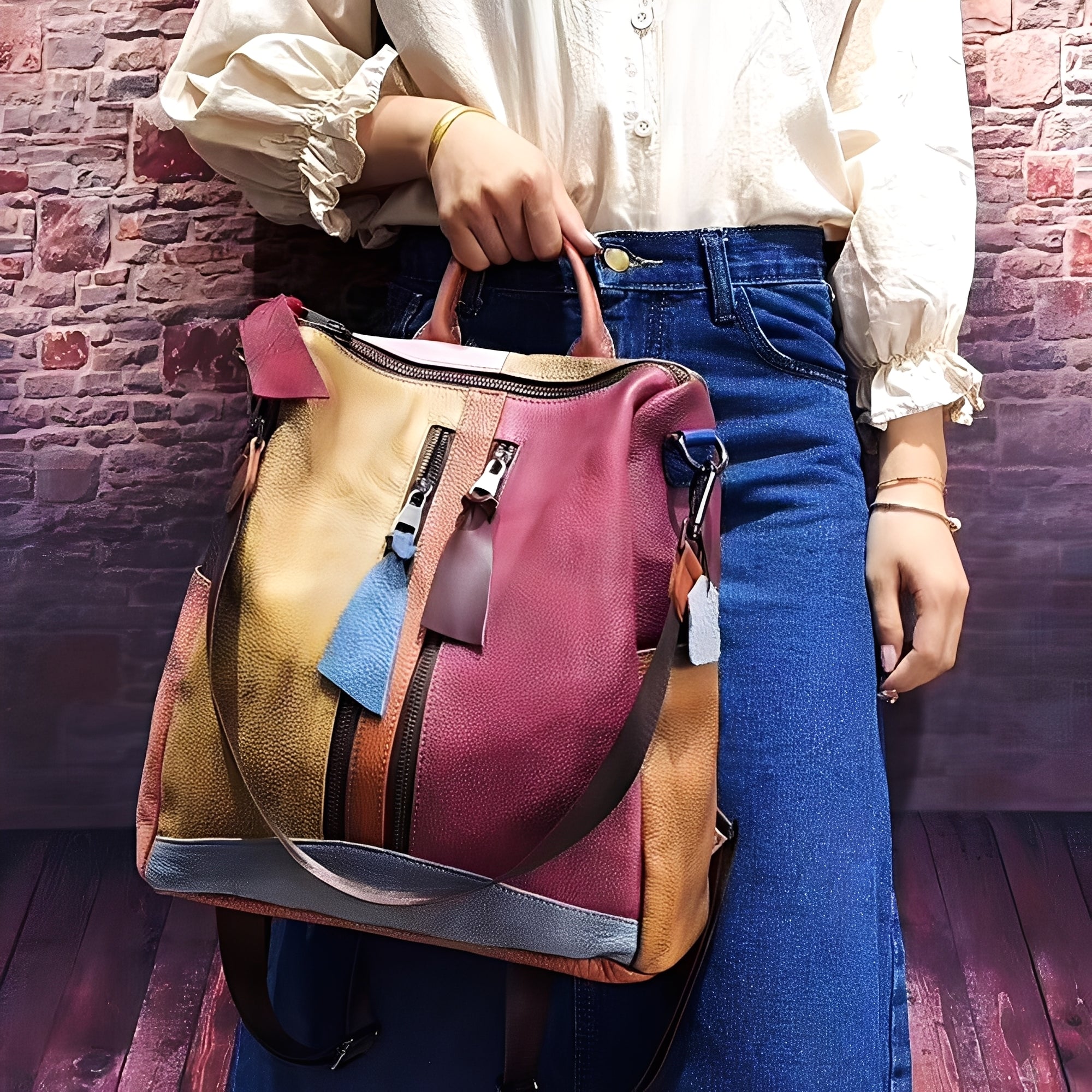 Alayna - Classic Leather Backpack for Women