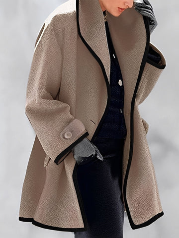 Whitney - Classic Long Wool Coat for Women