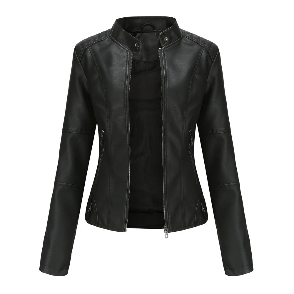 Martha - Stylish, Slim Fit Leather Jacket for Women