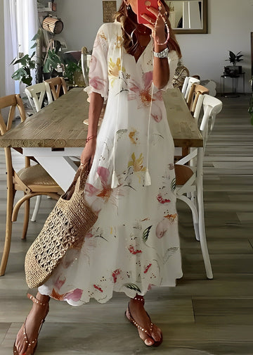 Georgina - A-Line Dress with Floral Pattern for Women