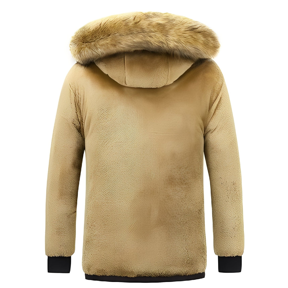 Crispian - Warm parka jacket with detachable hood for men