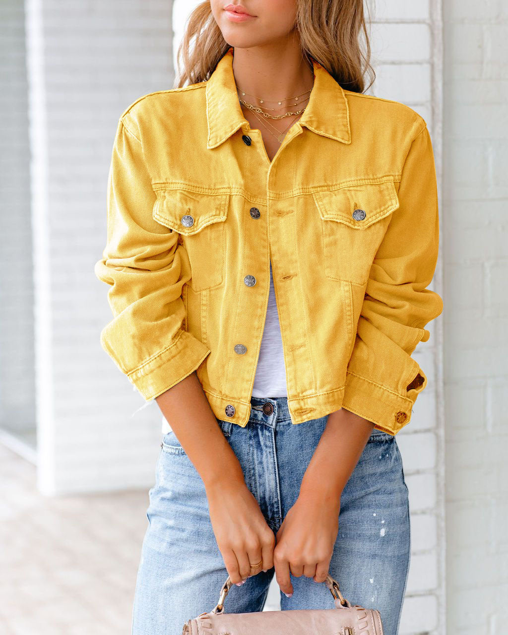 Carolyn - Casual Denim Jacket with Pockets for Women