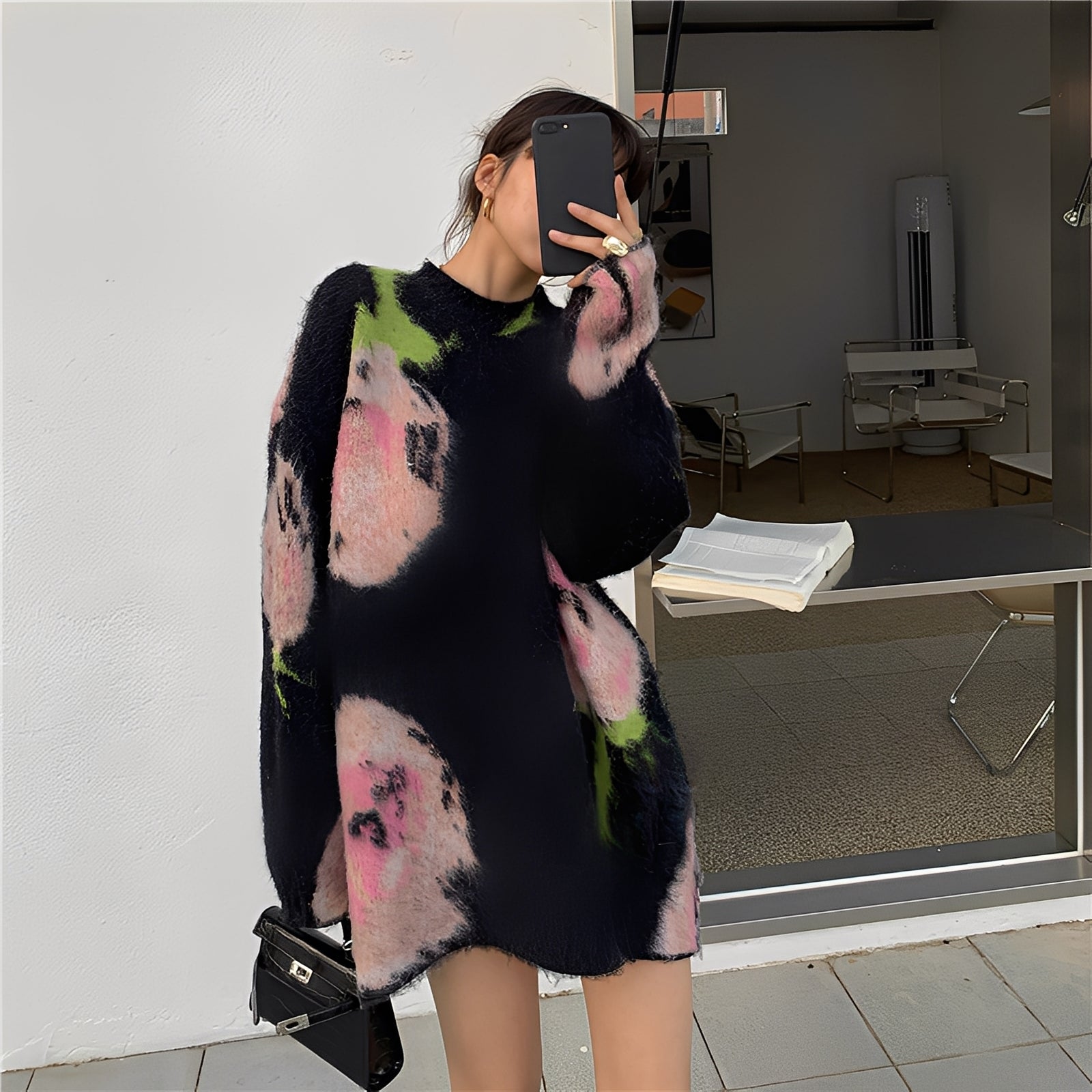 Shelby - Stylish, Chic Knit Dress in Midi Length for Women