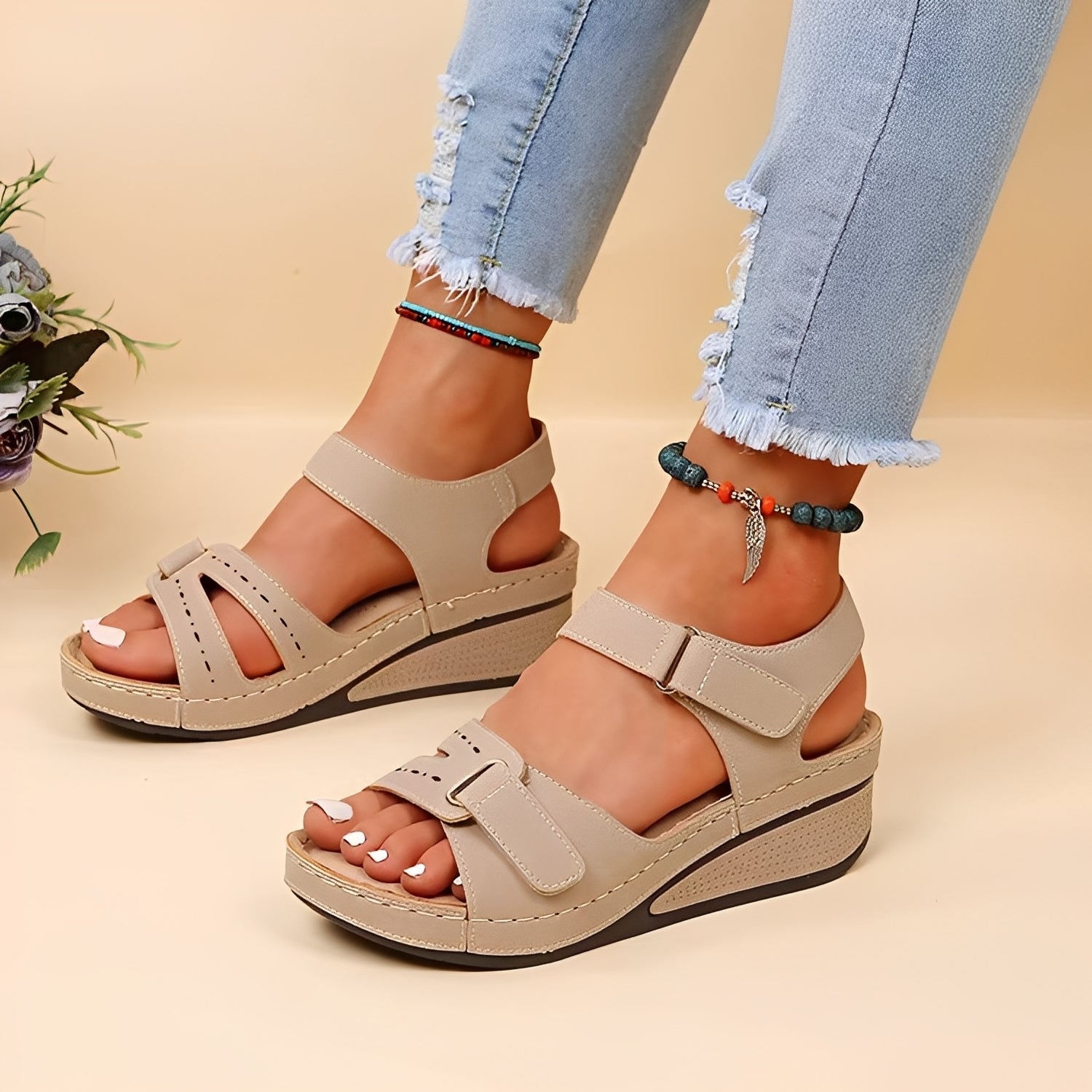 Marissa - Comfortable Platform Sandals with Straps for Women
