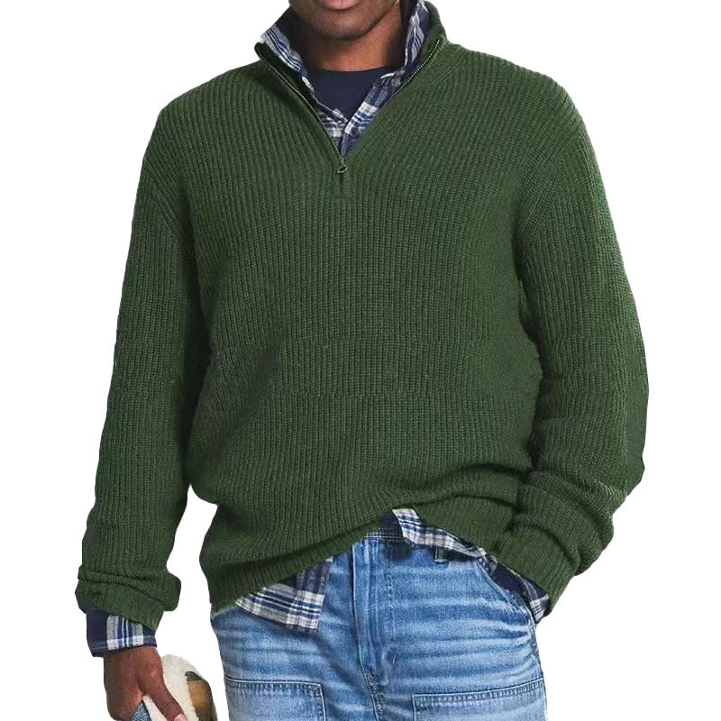 Charlton - Casual Cashmere Sweater with Zipper for Men