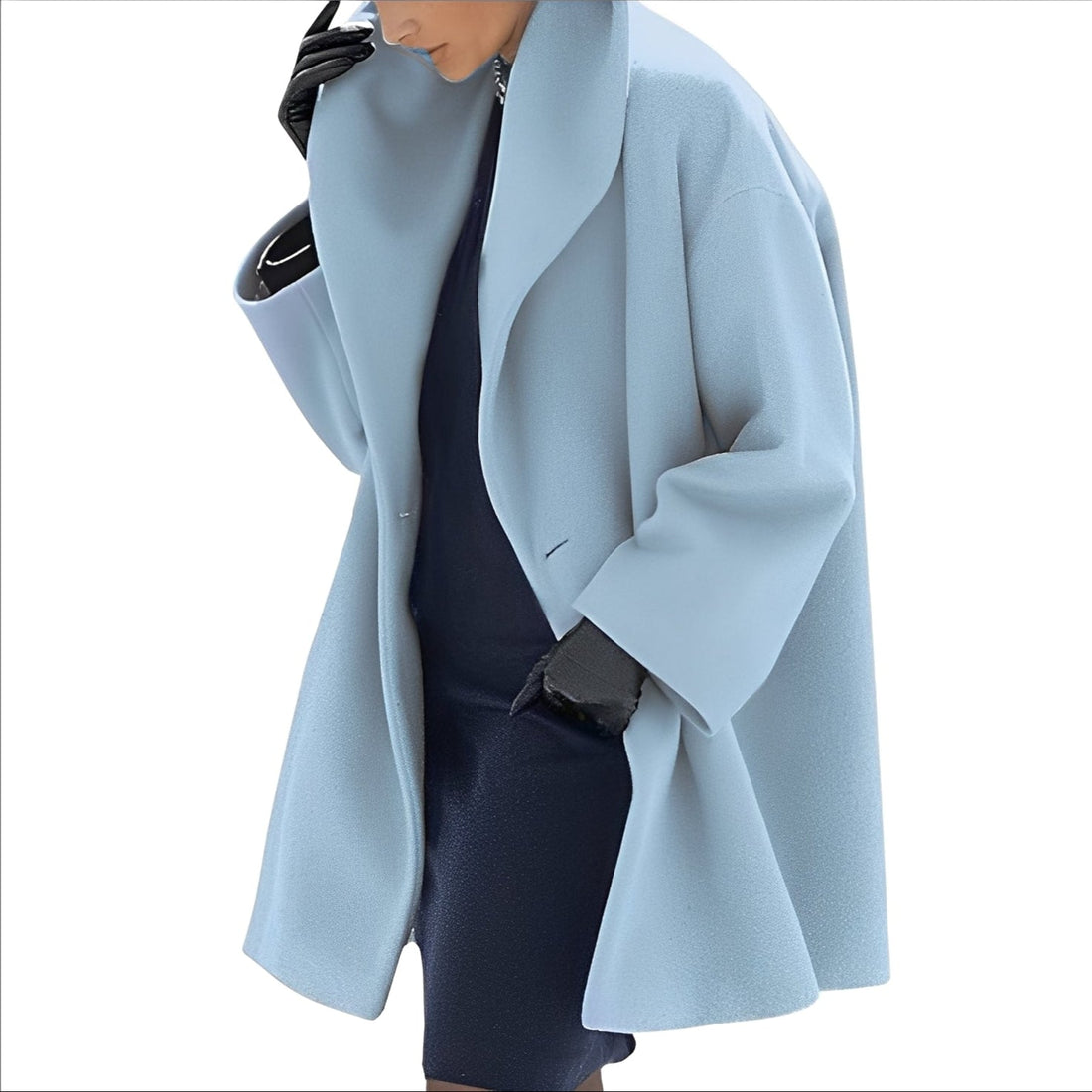 Dannie - Elegant, Loose-Fitting Wool Coat for Women