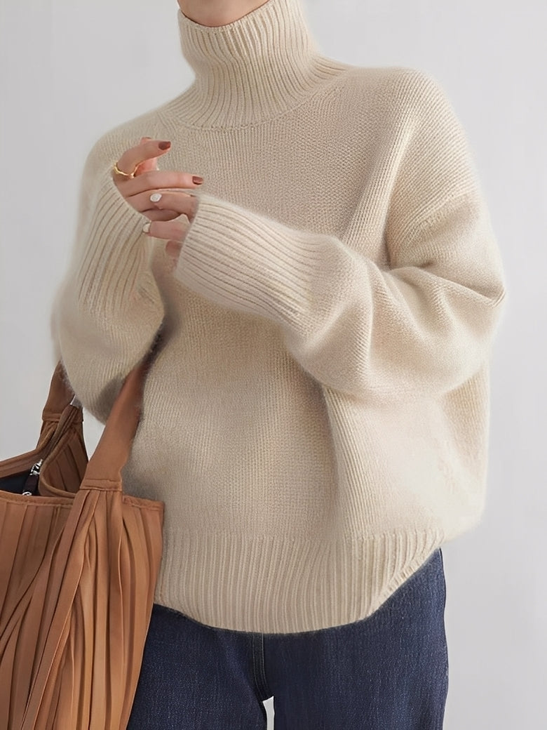 Natalia - Elegant Turtleneck Sweater from Cashmere for Women