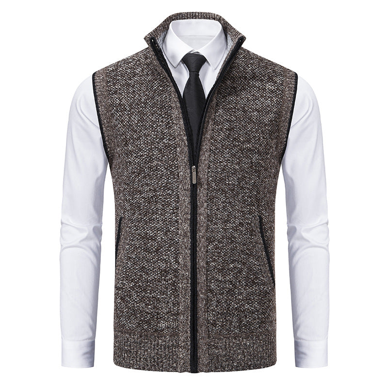 Samuel - Elegant Vest with Zipper for Men
