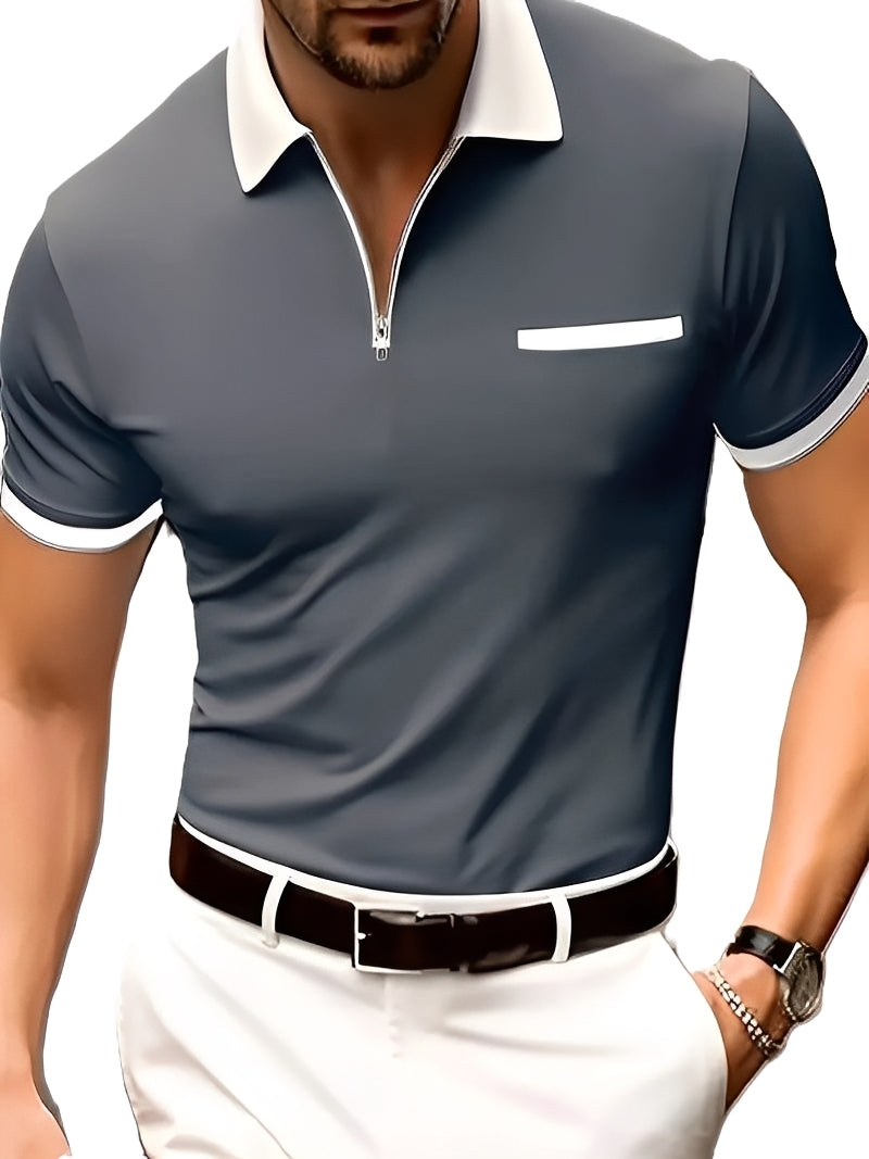 Winton - Casual Shirt with Zipper for Men