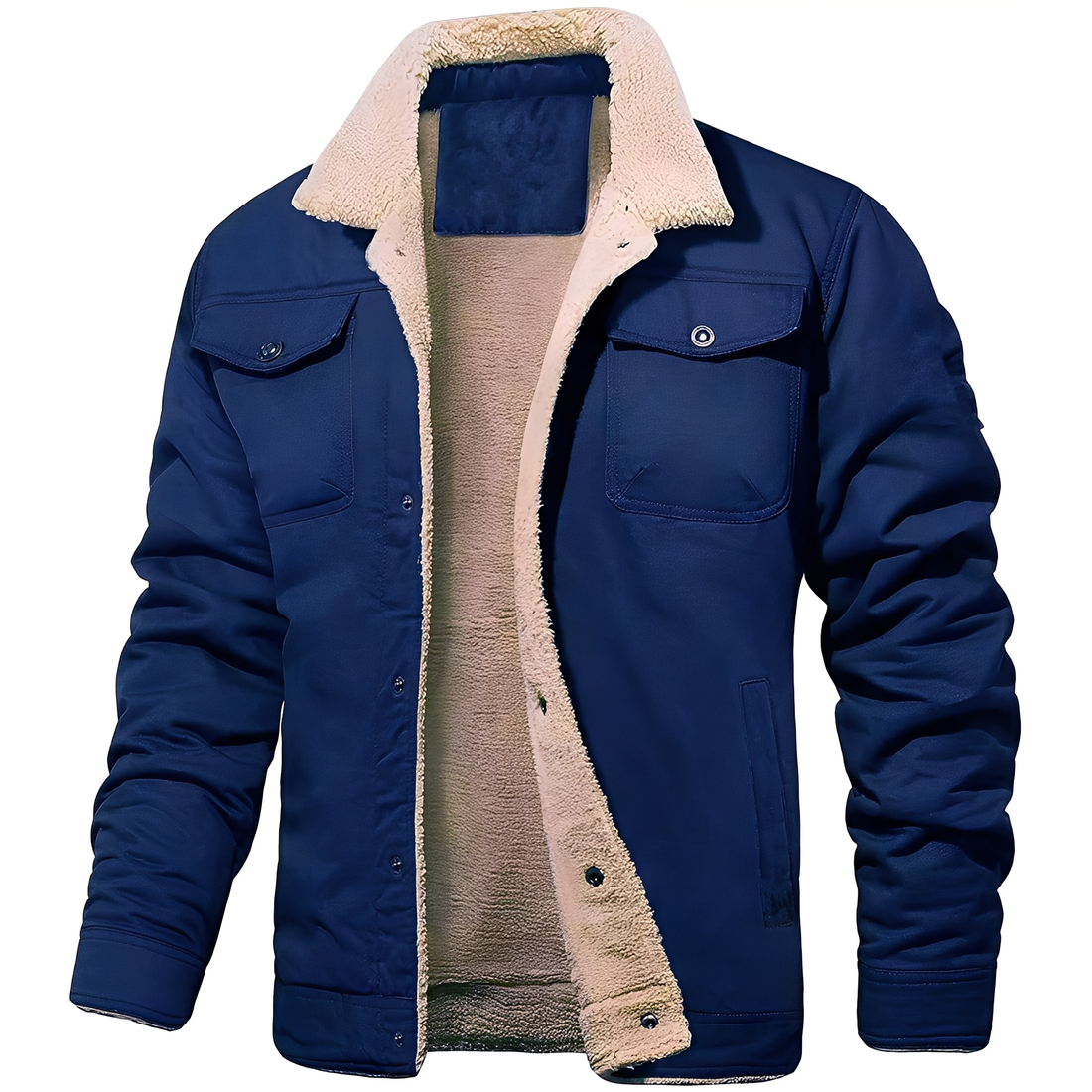Dillon - Casual Jacket Made of Fleece-Twill for Men