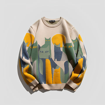 Davin - Stylish Sweater with Print for Men