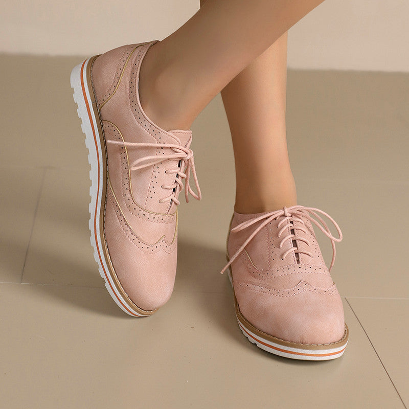 Gemma - Casual Derby Shoes in Suede for Women