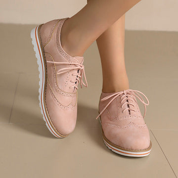 Gemma - Casual Derby Shoes in Suede for Women
