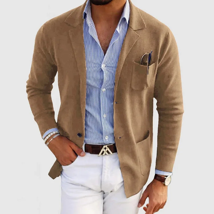 Nico – Elegant Men's Blazer with Lapel and Buttons