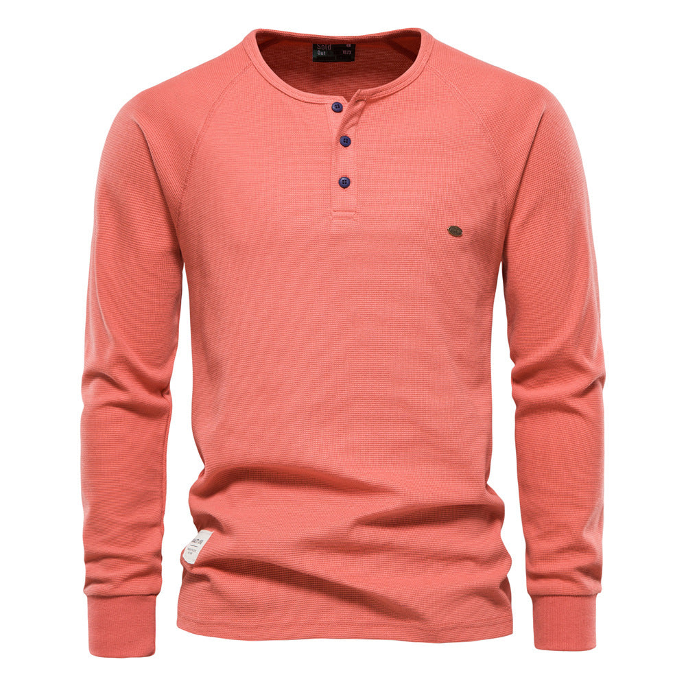 Jacob - Casual Long Sleeve Waffle Shirt for Men
