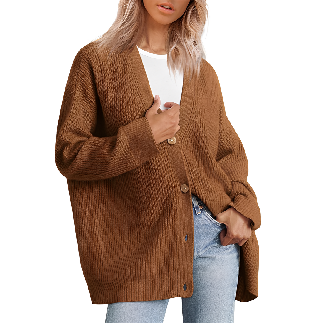 Christal - Casual Oversize Cardigan for Women