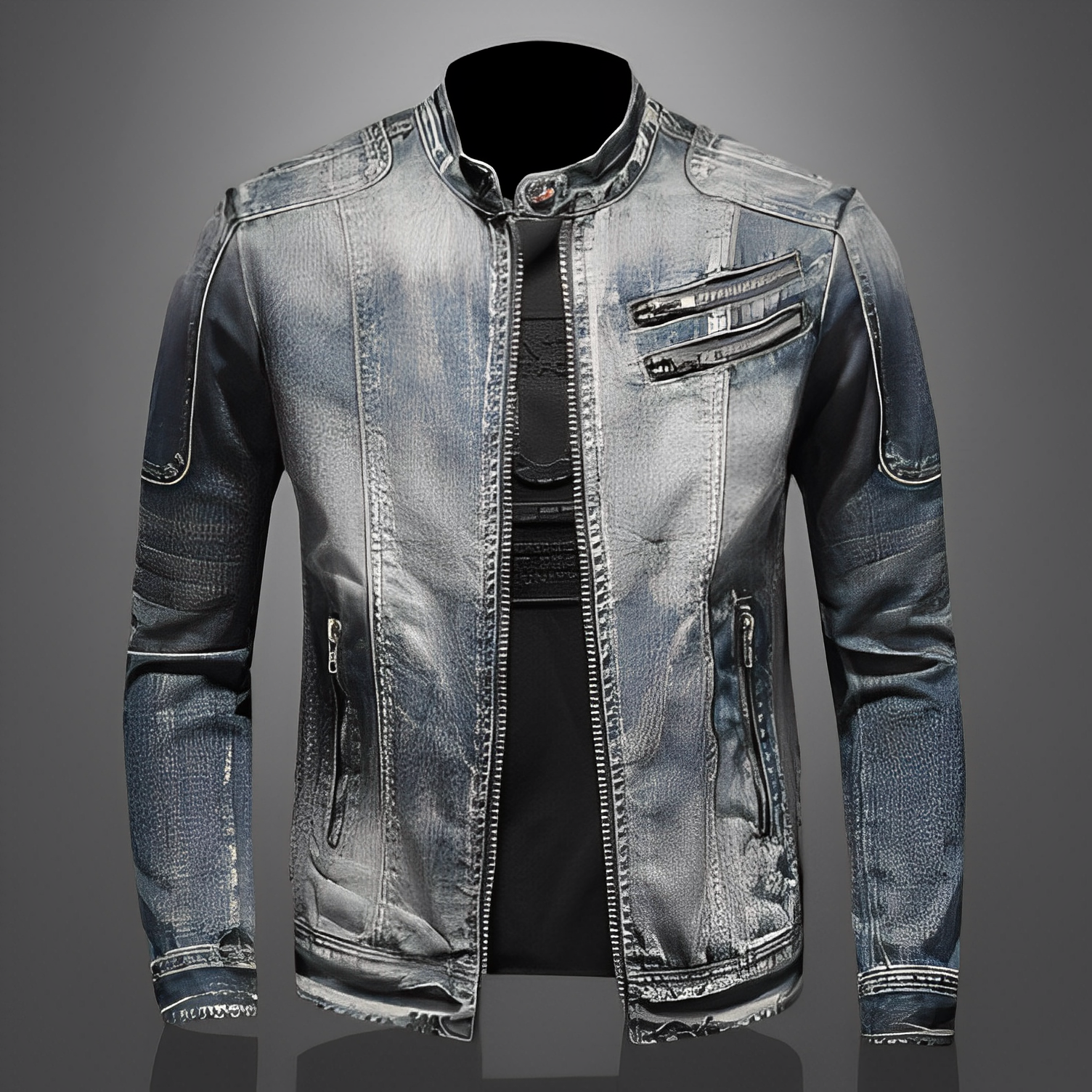 Lucas - Stylish Jeans Jacket with Pockets for Men