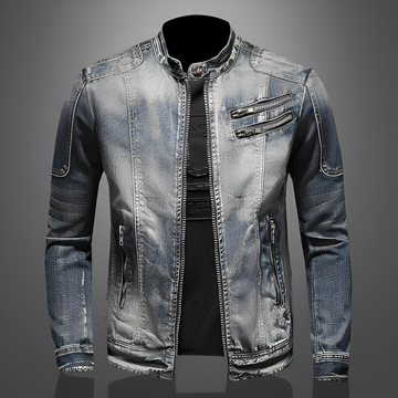 Lucas - Stylish Jeans Jacket with Pockets for Men