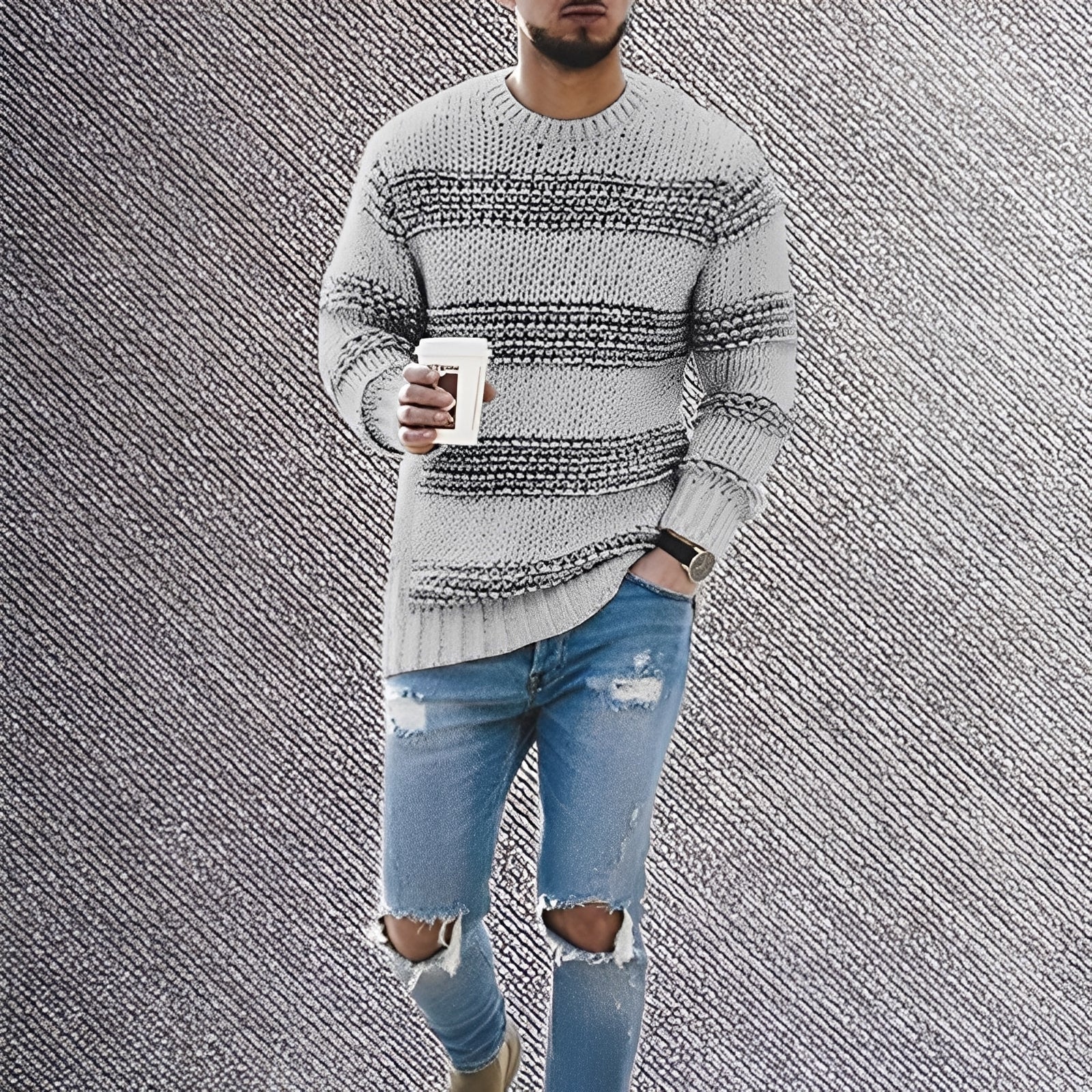 Deven - Cozy Knit Sweater for Men
