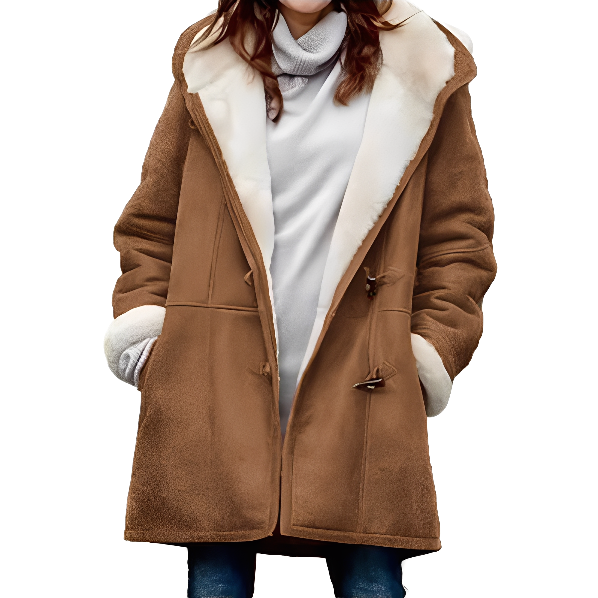 Madilyn - Casual Duffle Coat with Hood for Women