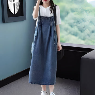 Kelsey - Casual Denim Dress with Pockets for Women