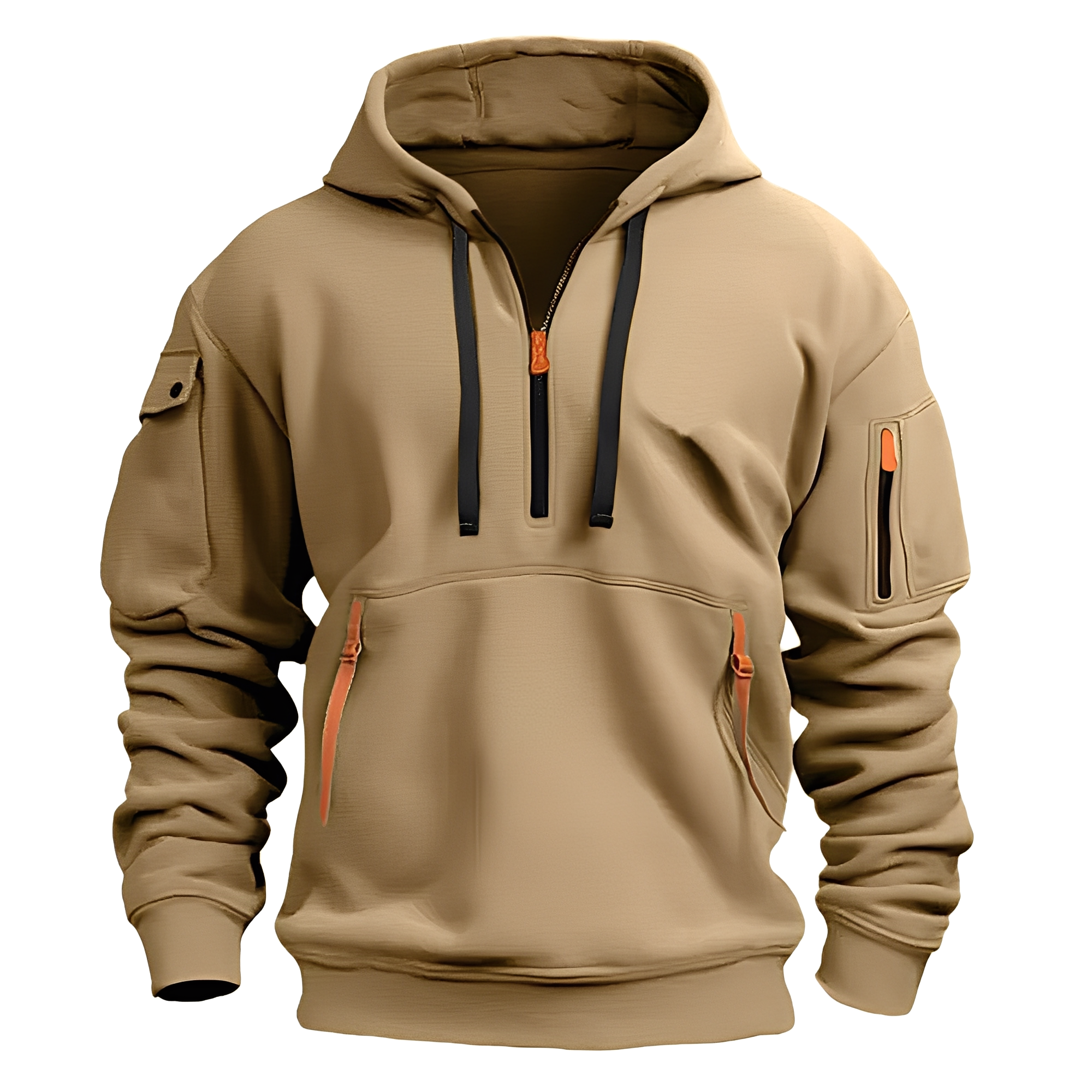 Cornell - Casual, Loose Hoodie with Zipper for Men