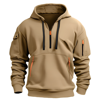 Cornell - Casual, Loose Hoodie with Zipper for Men