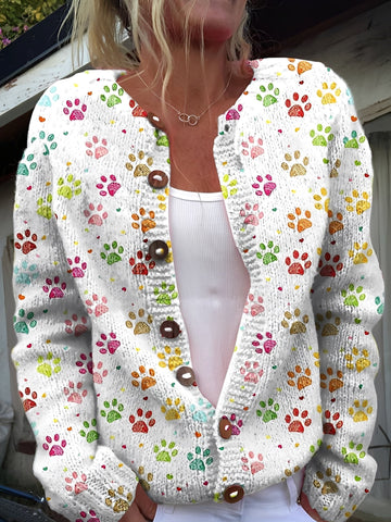 Kandace - Stylish Cardigan with Floral Pattern for Women