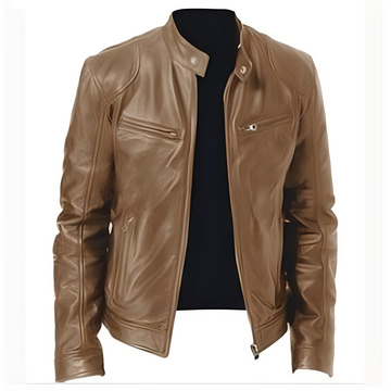Jaron - Casual PU Leather Jacket for Men