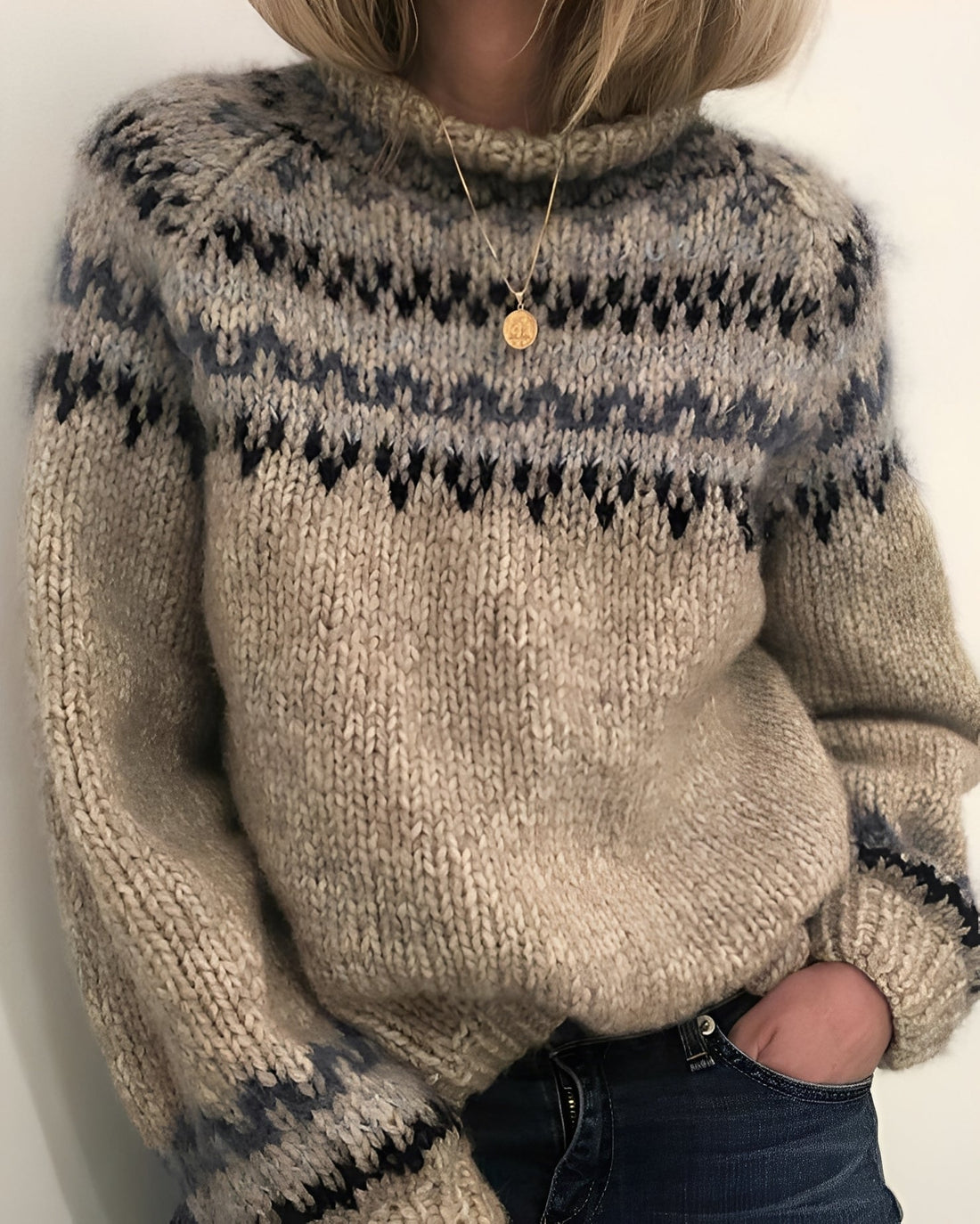Layne - Stylish Knit Sweater with Turtleneck for Women