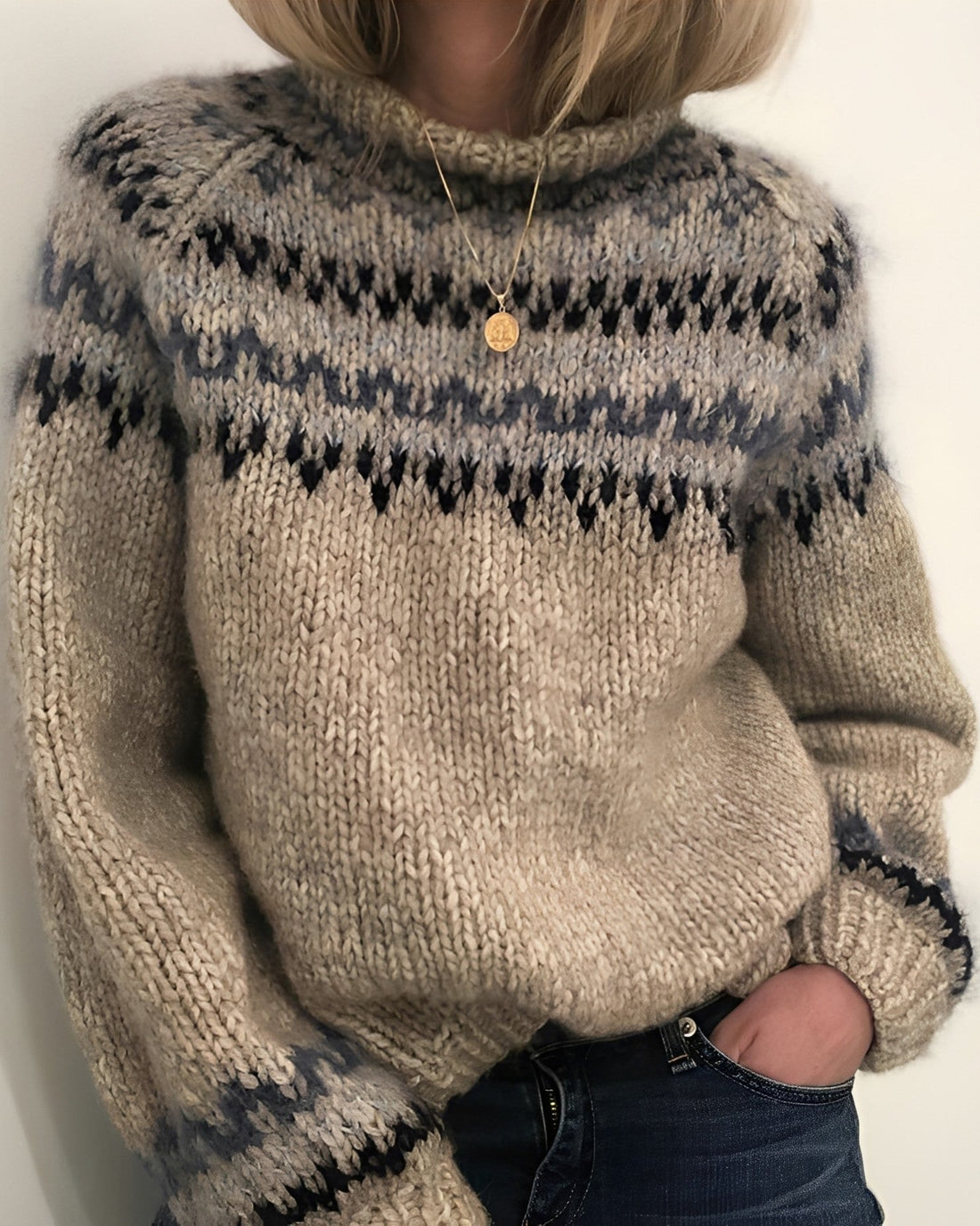 Armani - Warm Sweater with Turtleneck for Women