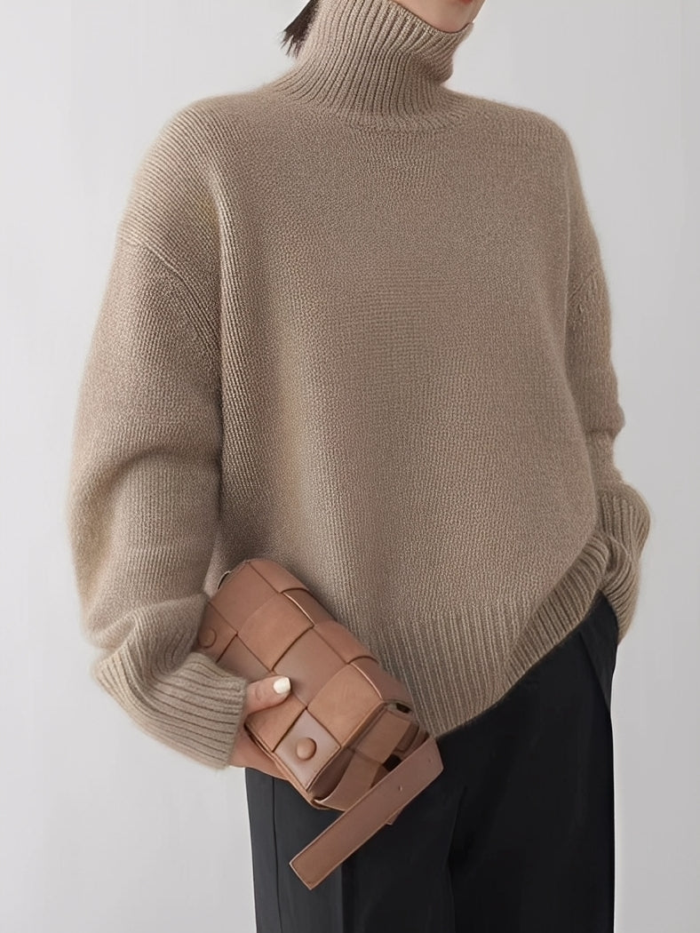 Natalia - Elegant Turtleneck Sweater from Cashmere for Women