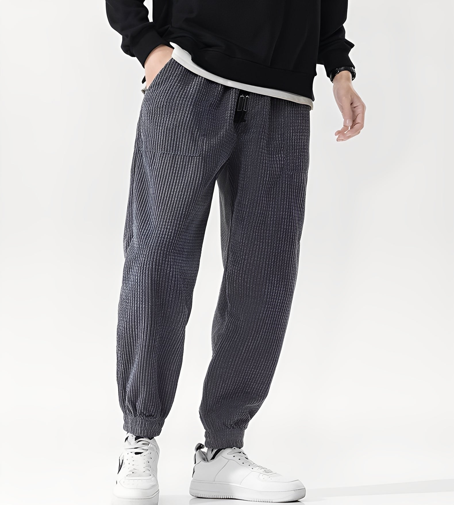 Nicholas - Stylish Corduroy Jogging Pants for Men