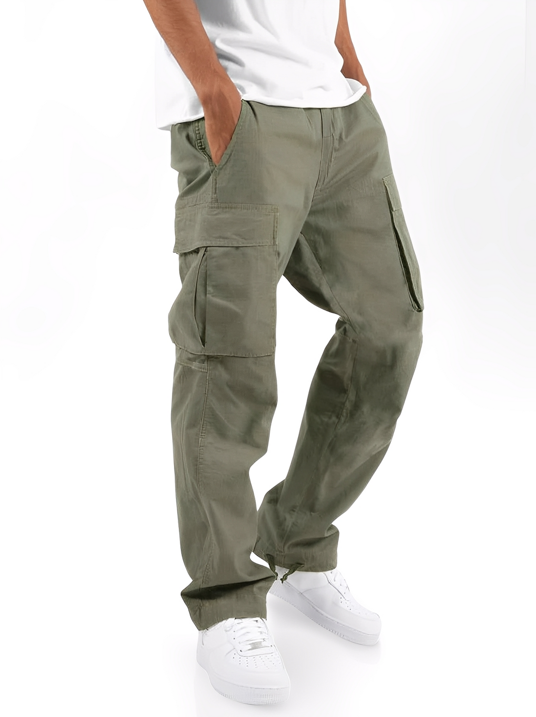 Cooper - Casual Cargo Pants with Drawstring for Men