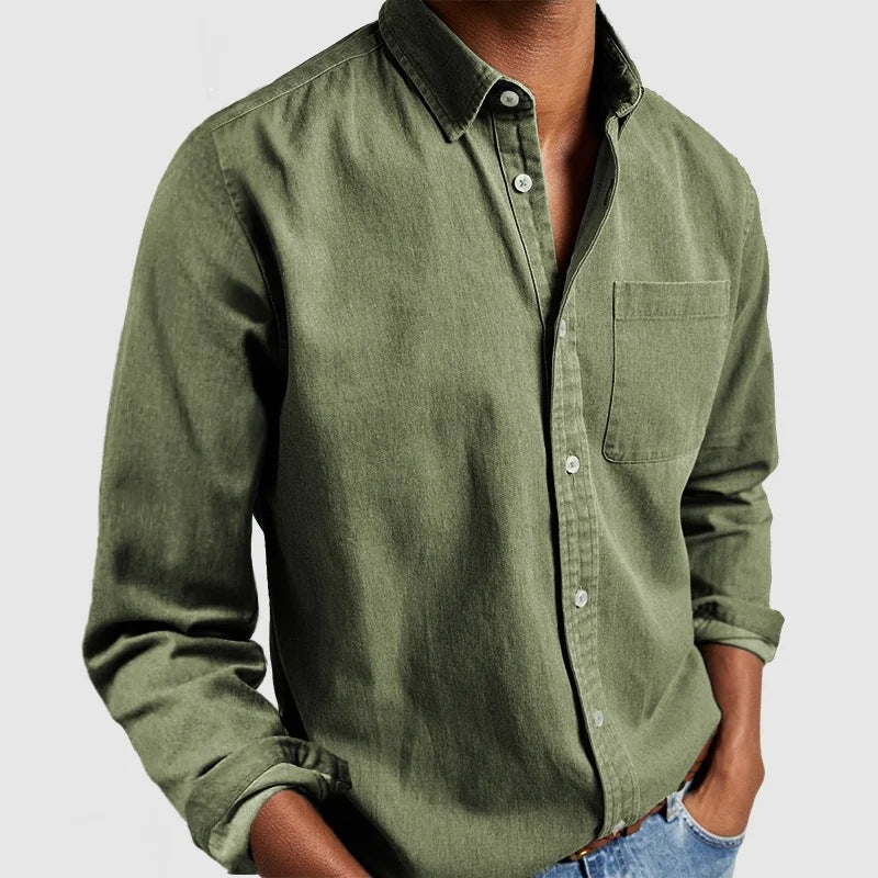 Raynard - Simple Long Sleeve Shirt for Men
