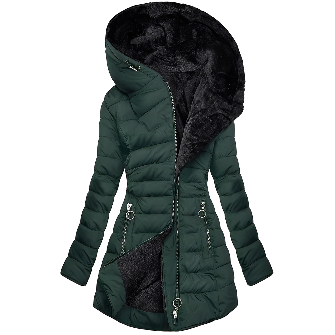 Jasmine - Modern Winter Jacket with Hood for Women