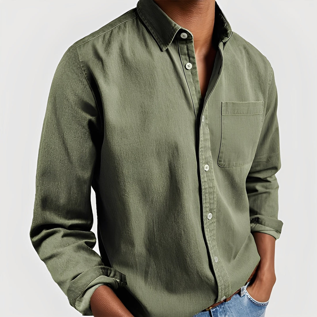 Tanner - Casual Shirt with Pocket for Men