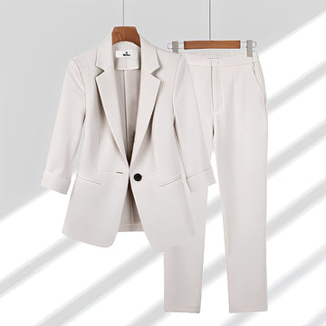 Elouise - Loose, Formal Blazer and Pants Set for Women