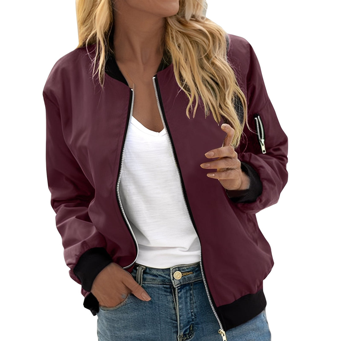 Shirlee - Casual Bomber Jacket in Retro Style for Women