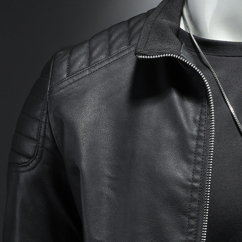 Wendell - Stylish, Slim Fit Leather Jacket for Men