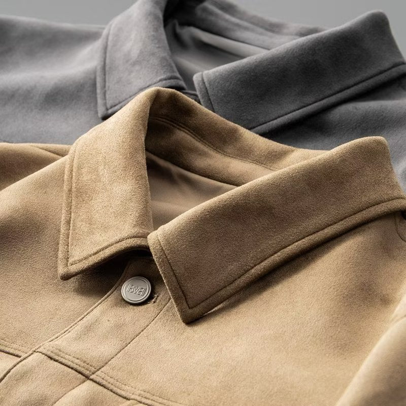 Wilbur - Classic Suede Leather Jacket for Men