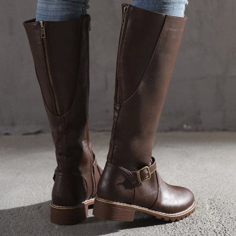 Marly - Casual Ankle Boots with Decorative Buckle for Women