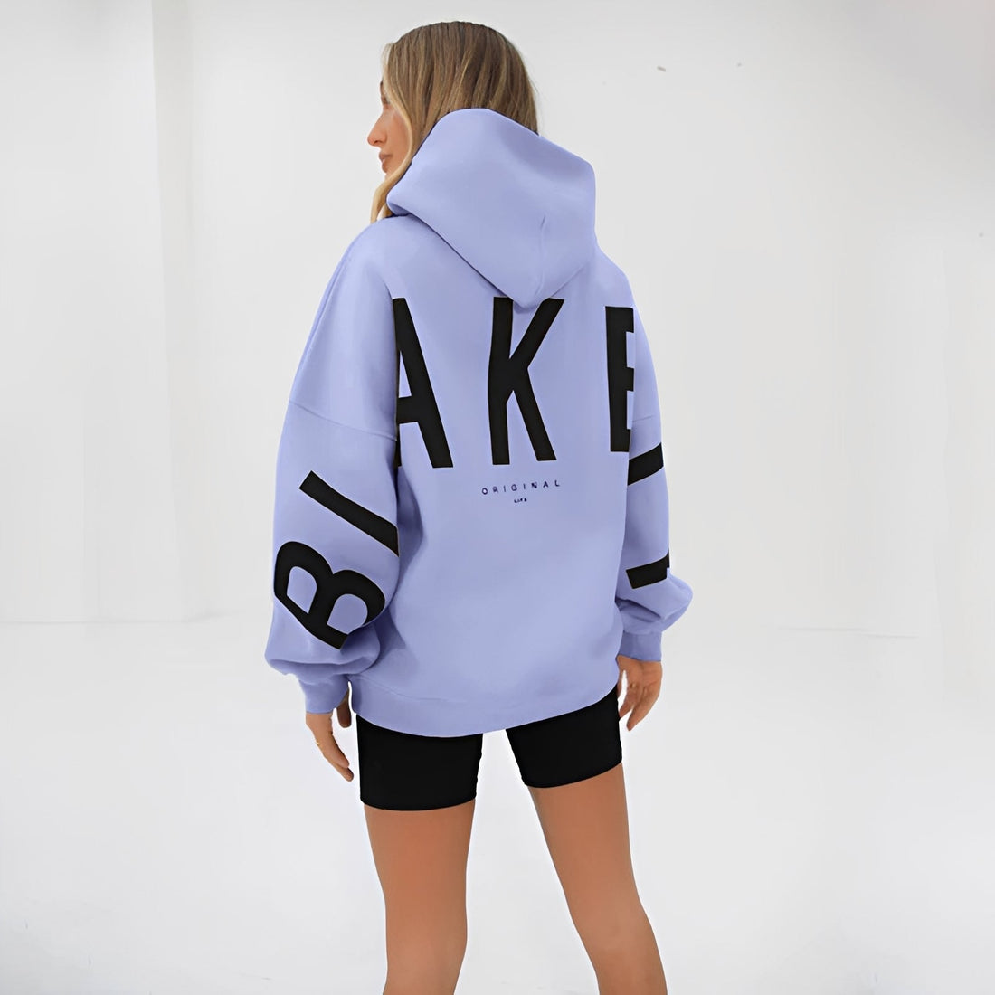 Amanda - Warm Hooded Jacket with Trendy Print for Women