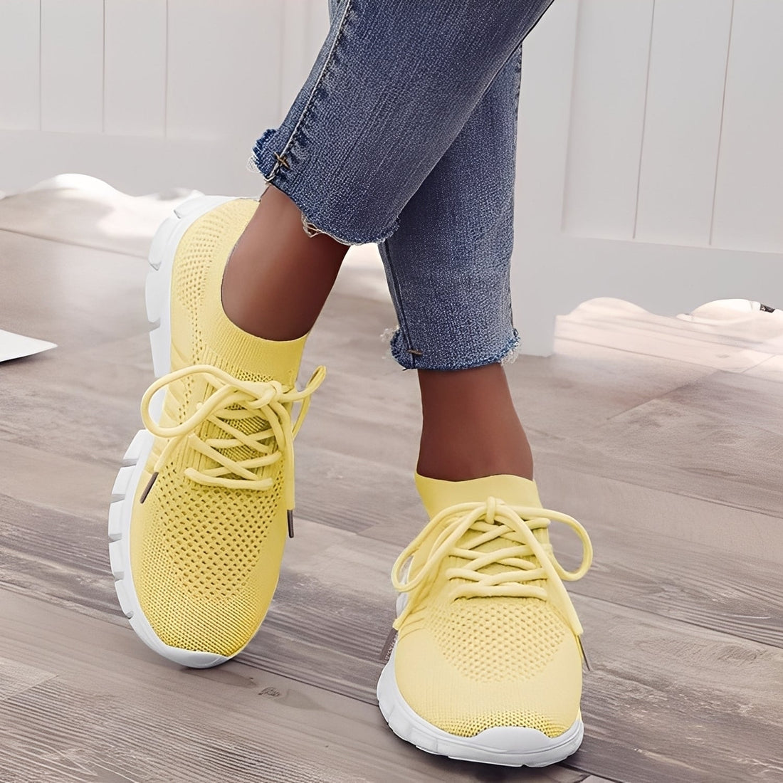 Caroline - Casual Shoes Made of Woven Mesh for Women
